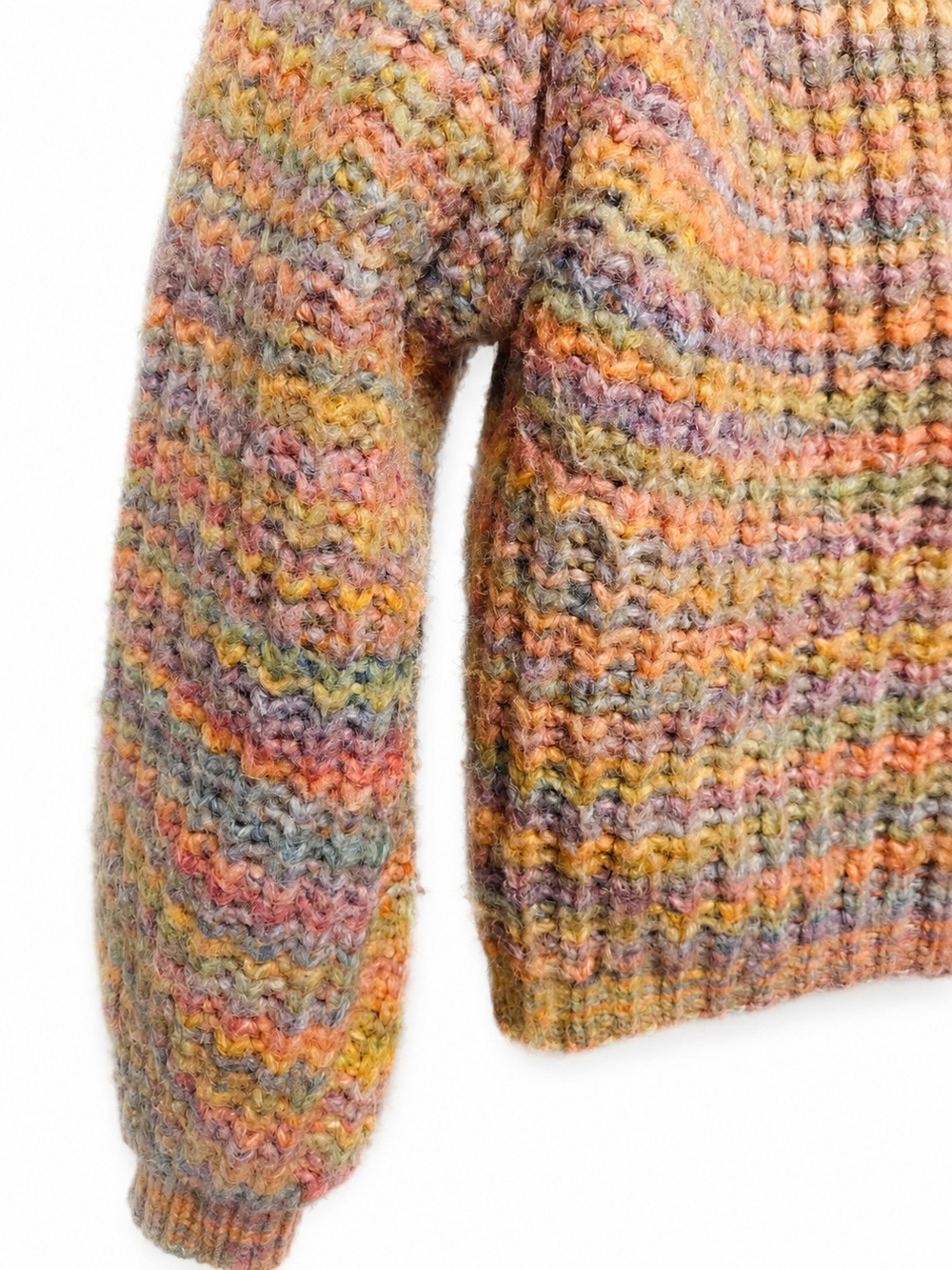 Moon & Madison Multicolor Chunky Knit Cardigan Sweater M - Picture 3 of 11